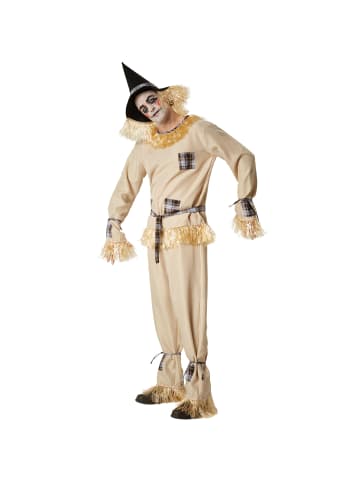 tectake Vierteiliges Set im authentischen Vogelscheuchen-Look, beige