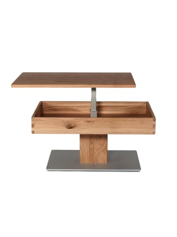 58 aufm Kessel COUCHTISCH Celeste 90x60x43 höhenverstellbar;diagonal verschiebbar Wildeiche