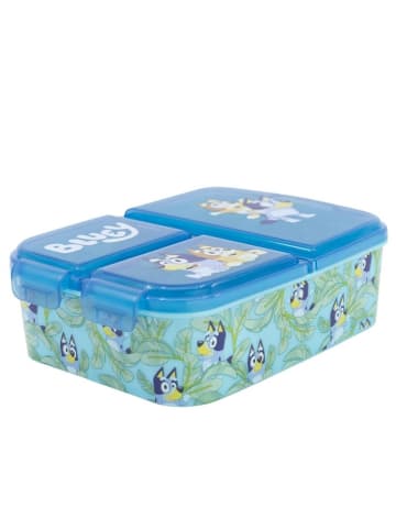 Bluey Kinder Brotdose Lunchbox mit 3 Fächern & tollem Design
