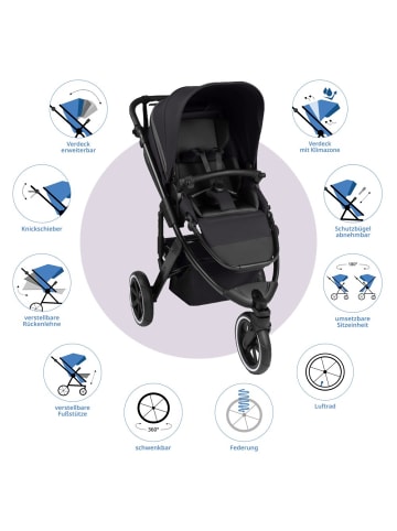 ABC-Design Jogger & Sportwagen Salsa 5 Run mit Sportzulassung, in schwarz