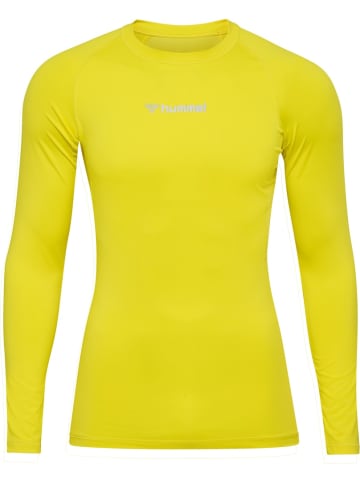 Hummel T-Shirt "Hmlbl Performance Tee L/S" in Gelb