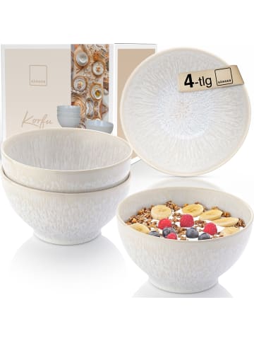 Sänger MÜSLISCHALEN KORFU - 4 teilig aus Steingut