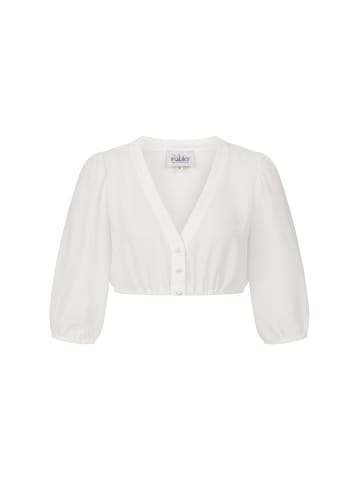 Nübler Dirndlbluse Charlotte 3/4-Arm in Creme