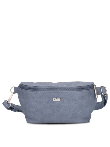 Zwei Mademoiselle MH4 - Gürteltasche 25 cm (leo) in nubuk-sky