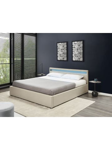 Beliani 3-tlg Doppelbett ARMELLE in Beige/Bunt