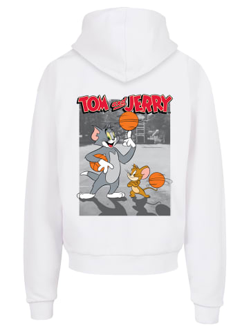 F4NT4STIC Ultra Heavy Hoodie Tom and Jerry TV Serie Basketball Buddies in weiß