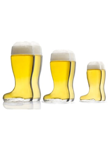 Stölzle 6er Set Biergläser Stiefel transparent in transparent