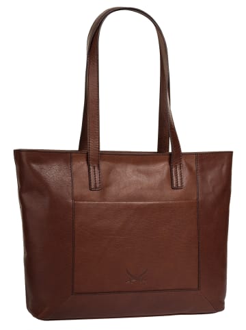 Sansibar Shopper echt Leder in cognac