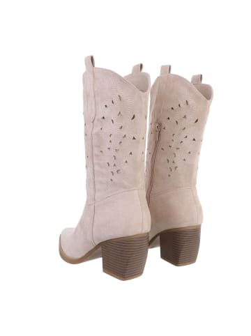 Ital-Design Stiefel in Beige