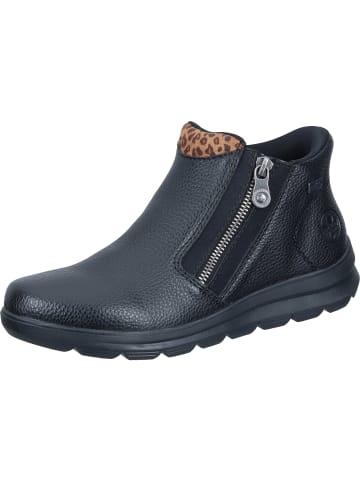 rieker Freizeit Stiefel in schwarz/leo-nuss