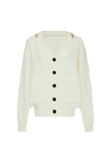 caissa Strickjacke in Wollweiss