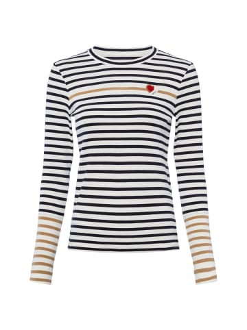 MARC CAIN SPORTS  Langarmshirt in schwarz braun