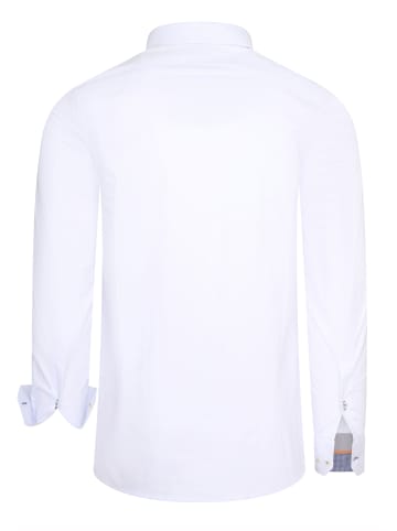 Rusty Neal Langarm Stretch Business und Freizeit Hemd in Weiß