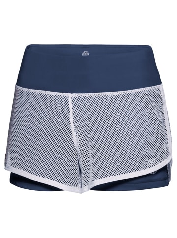 BIDI BADU Efia Tech 2in1 Shorts - white/darkblue in weiß/dunkelblau