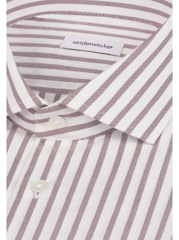 Seidensticker Business Hemd Shaped in Braun