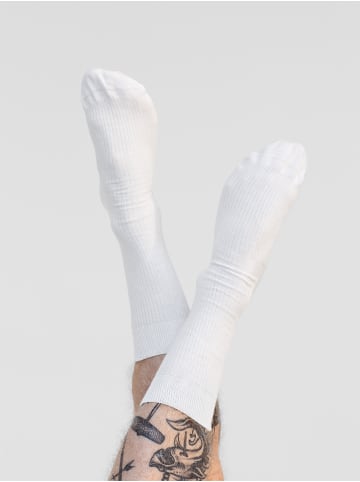 Erlich Textil  Socke 3er Pack Casual Cotton Gerippte Socken im 3er Pack in weiß