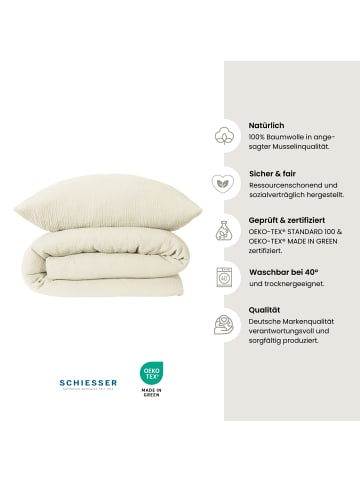 Schiesser Musselin-Bettwäscheset Molly in Offwhite