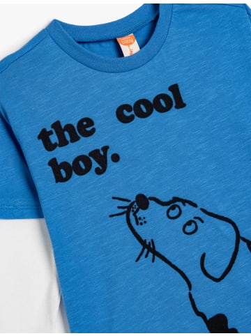 KOTON T-shirt in Blau