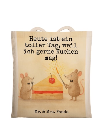 Mr. & Mrs. Panda Schultasche Mäuse Kuchen Design mit Spruch in Weiß