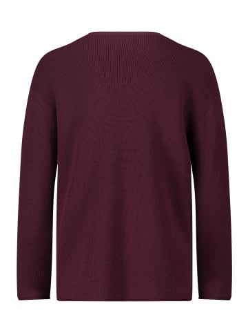 Betty Barclay Strickpullover mit Strickdetails in Dark Aubergine