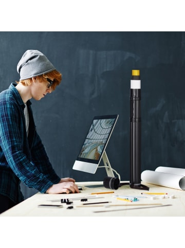 relaxdays 4 x Posterrolle in Schwarz/ Grau