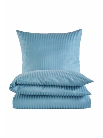 Hessnatur Hessnatur Bettwäsche Set SILKY TOUCH aus TENCEL™ Lyocell und Bio-Baumwolle in sturmblau