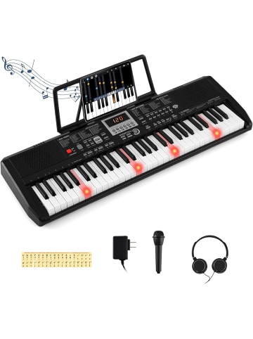 COSTWAY 61 Tasten Keyboard Piano in Schwarz