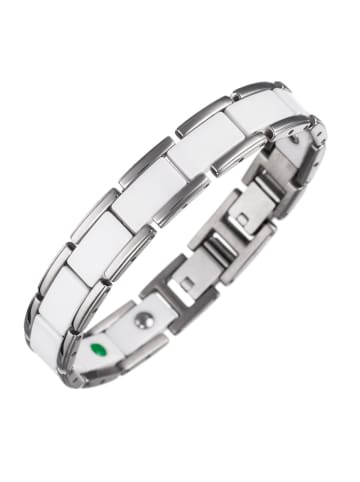 Lunavit Armband "Olymp Jade" in Weiß / Silber 