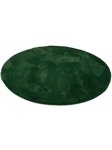 Pergamon Fellteppich Luxus Super Soft Plush Rund in Zwart