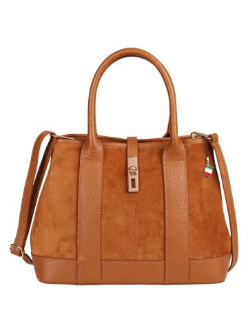 Florence Florence Schultertasche Leder tan, hellbraun ca. 36cm