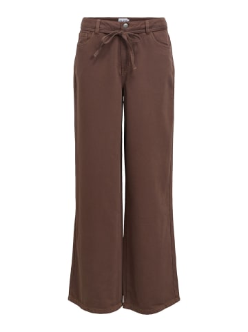 Object Wide Leg Jeans in Seal Brown