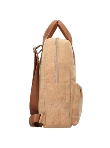 Esquire Kork Rucksack 41 cm Laptopfach in natur