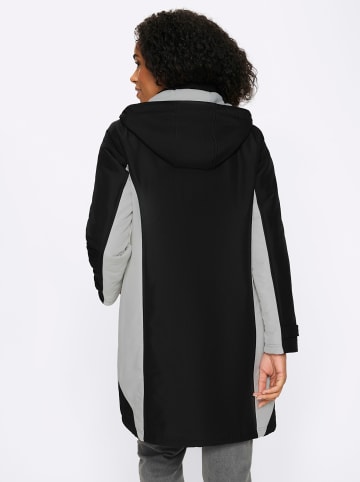 Sieh an! Mantel in schwarz-hellgrau