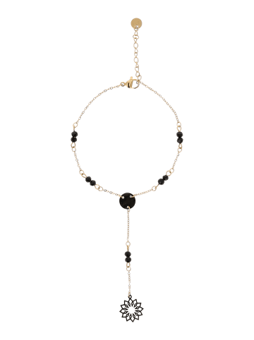 myMo ROCKS Women Chain Necklace in Gold Black