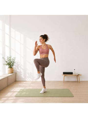 relaxdays Yogamatte in Grün - (B)68 x (H)0,5 x (T)183 cm