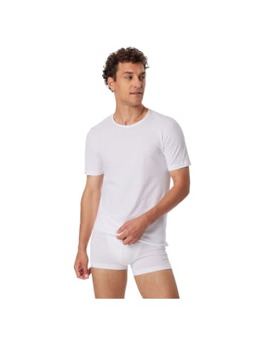 Schiesser T-Shirt 4er Pack in Weiß