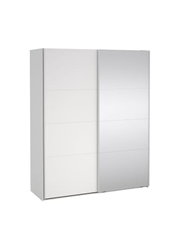 ebuy24 Schiebetürenschrank Catania (2-türig) Weiß 179 x 67 cm