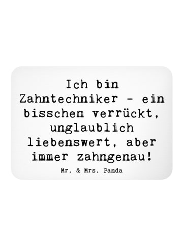 Mr. & Mrs. Panda Kühlschrankmagnet Spruch Zahntechniker Spaß mit... in Weiß
