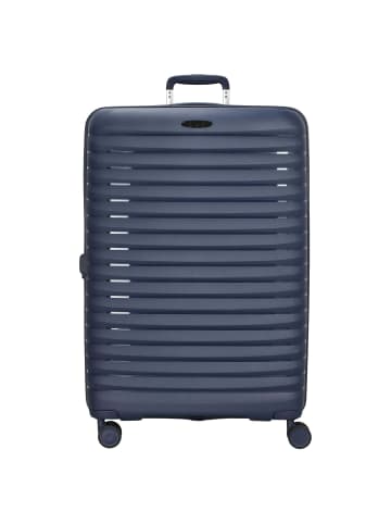 D&N Travel Line 4500+ - 4-Rollen-Trolley L 75 cm erw. (schwarz) in darkblue