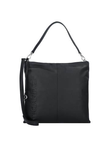 PICARD Zoom Schultertasche Leder 34 cm schwarz