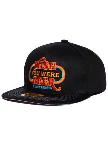 King Kerosin Cap "Flexi Cap "Wish You Were Beer"" in Schwarz