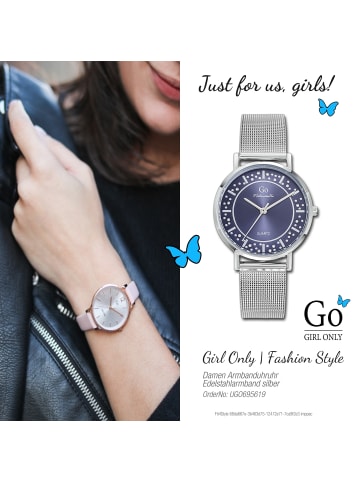 Girl Only Armbanduhr-Analog silber mittel (ca. 34mm) Girl Only Mademoiselle