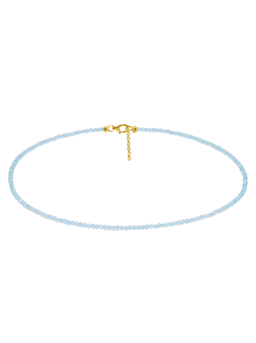 Xen Collier "Sky Apatit Kugeln 3 mm" in Blau