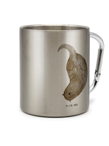 Mr. & Mrs. Panda Becher Otter Kopfüber ohne Spruch in Silber
