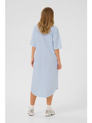 Kaffe Kleid KAsara Loose fit in Blue/White Stripe