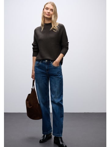 Street One Seamless Structure Sweater in Darkest Brown