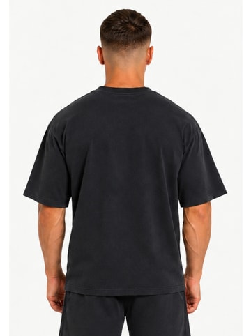 SMILODOX Oversized T-Shirt Calvento in Schwarz