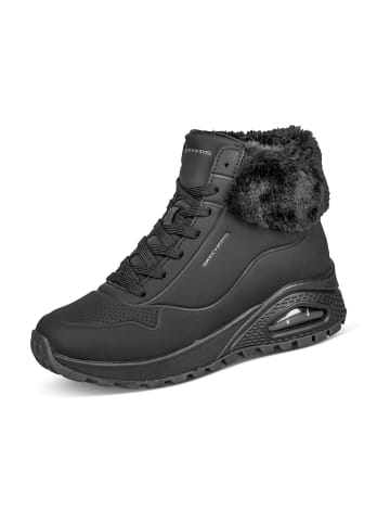 Skechers Schnürboots in Schwarz