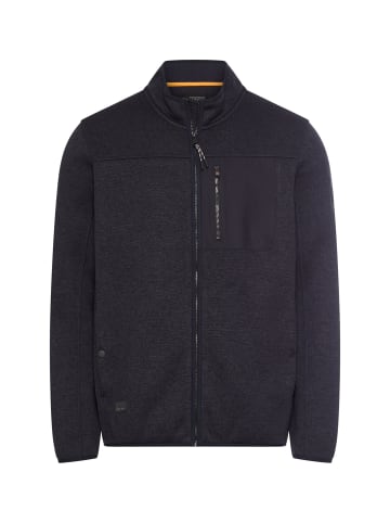 Camel Active Fleecejacke mit hohem Stehkragen in Navyblau