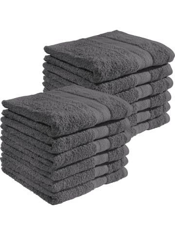 REDBEST Frottier Handtuch 12er-Pack Chicago in anthrazit